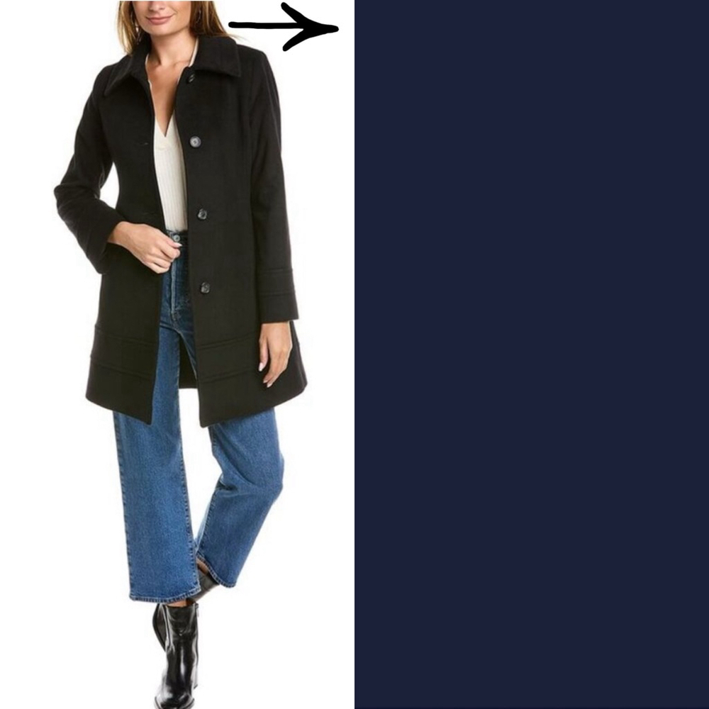 Fleurette Studio New! Wool Blend Midi Coat